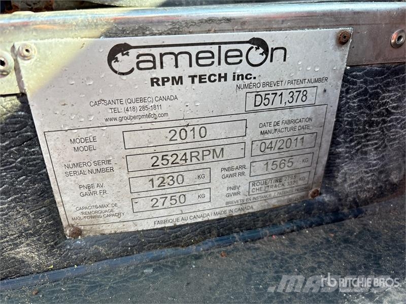 RPM Cameleon Sidewalk Plow مكونات أخرى