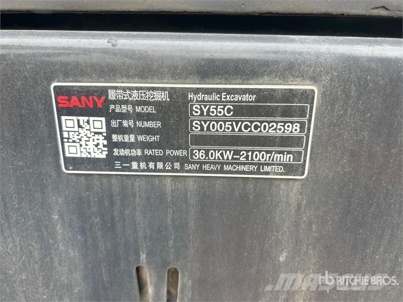 Sany SY55C Mini Excavator Minigravemaskiner