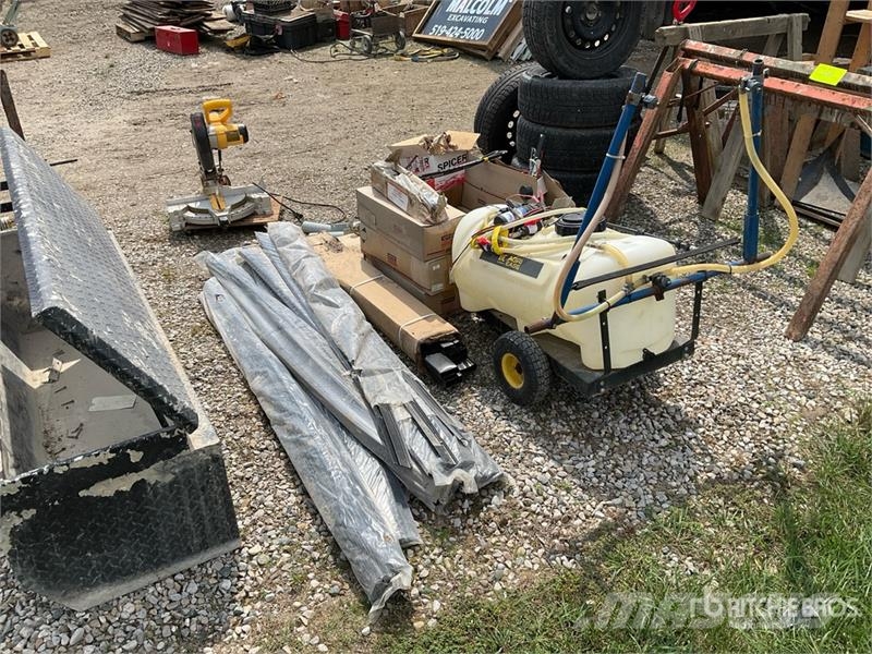 Saw, Pesticide Sprayer, Assorted Nails/Screws, Hyd Drugi deli