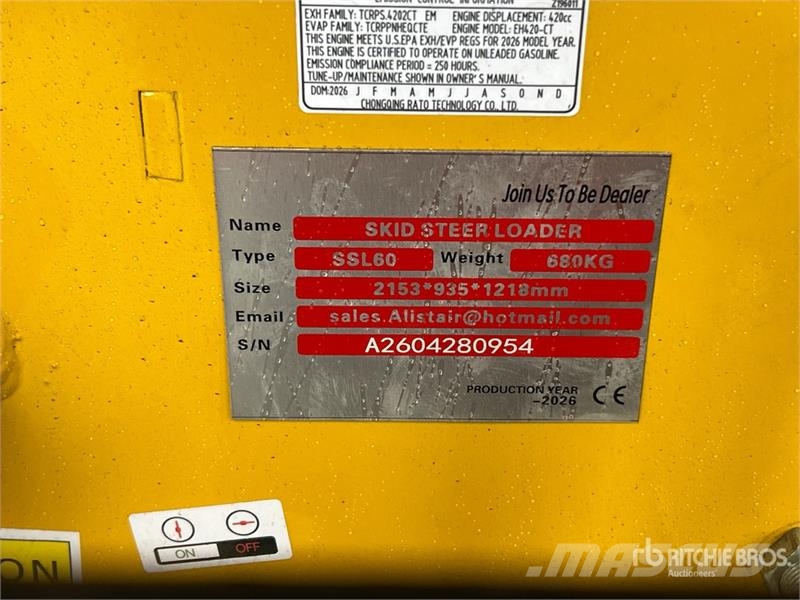 SDLANCH SSL60 Mini Compact Track Loader (Unused) Minicarregadeiras
