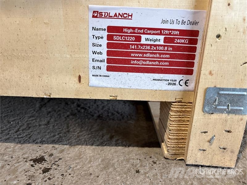  SDLC1220 12 ft x 20 ft Carport (Unused) Stahlrahmenaufbauten