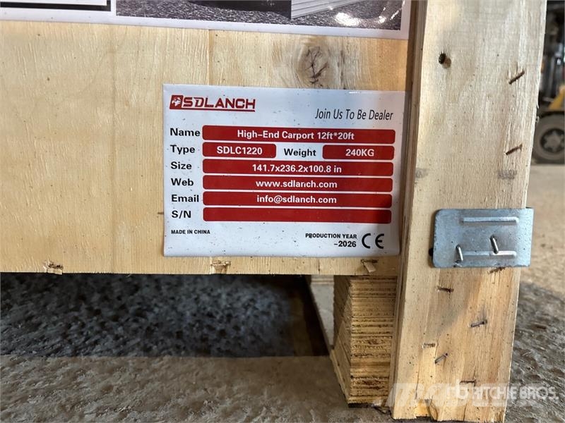 SDLC1220 12 ft x 20 ft Carport (Unused) Steel frame buildings