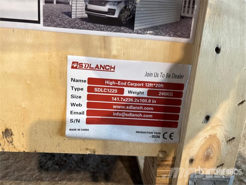  SDLC1220 12 ft x 20 ft Carport (Unused) Steel frame buildings