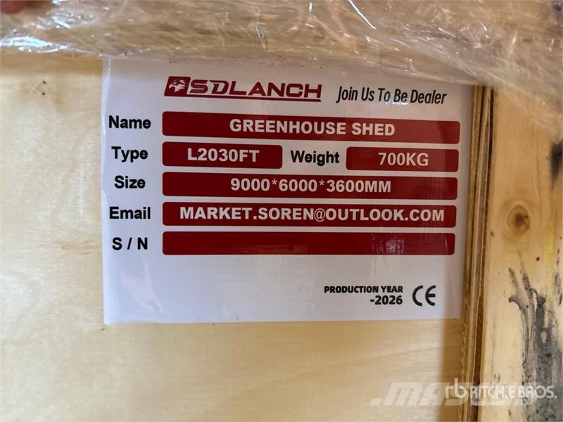 SDLC2030FT 20 ft x 30 ft Enclosed Carport (Unused) Steel frame buildings