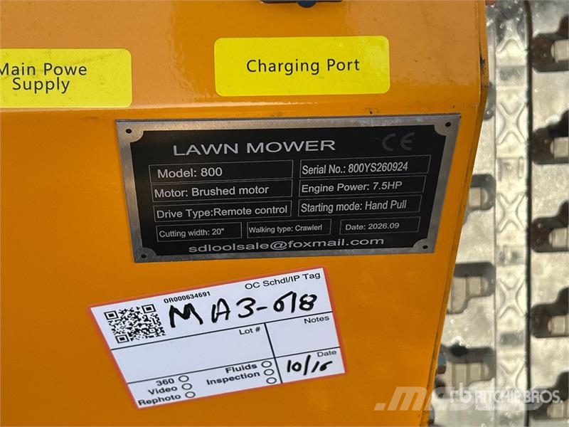  SDLOOL 800 Remote Control Lawn Mower (Unused) ركوب الحشائش