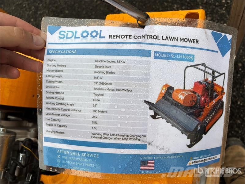  SDLOOL LM1000Q Remote Controlled Tracked Lawn Mowe Самохідні газонокосарки