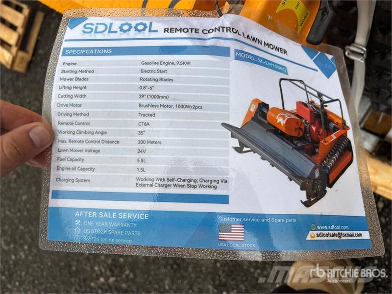  SDLOOL LM1000Q Remote Controlled Tracked Lawn Mowe Самохідні газонокосарки