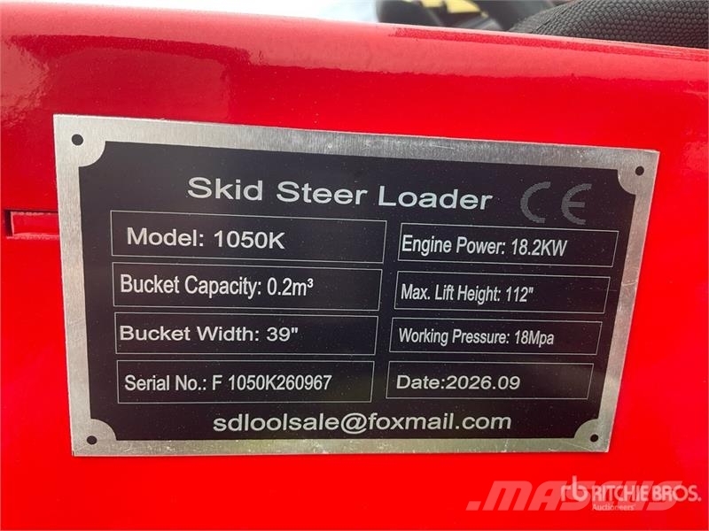 SDLOOL SL-1050K Mini Compact Track Loader (Unused) Skid steer mini utovarivači