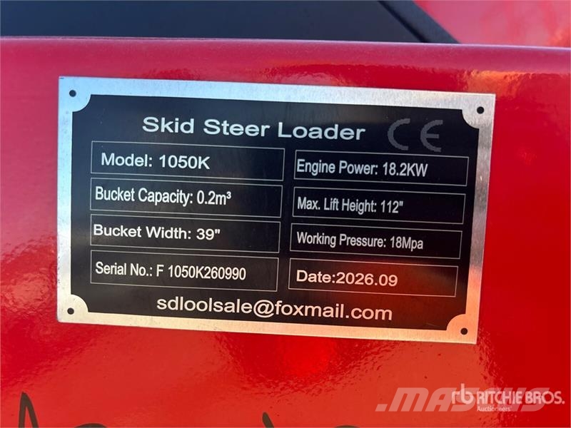 SDLOOL SL-1050K Mini Compact Track Loader (Unused) Minilæsser - skridstyret