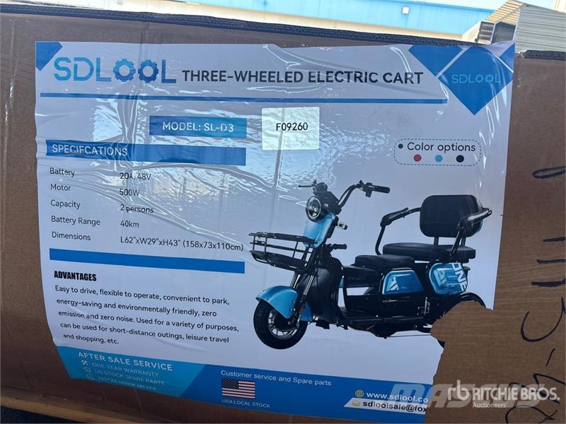 SDLOOL SL-D3 Electric Three-Wheeled Scooter (Unuse ATV-k
