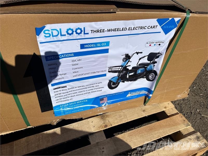  SDLOOL SL-D3 Electric Trike (Unused) سيارات