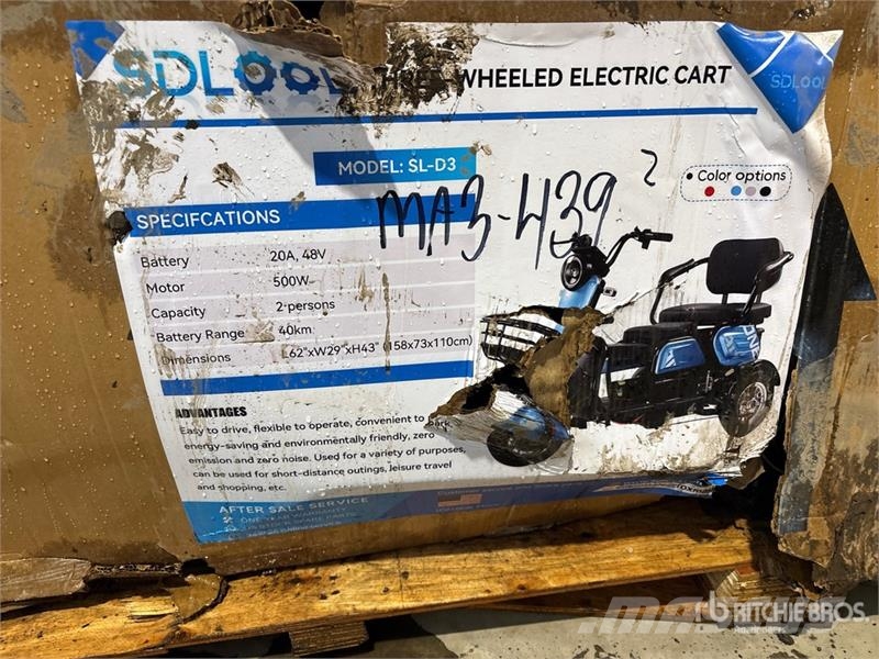 SDLOOL SL-D3 Electric Trike (Unused) Sõiduautod