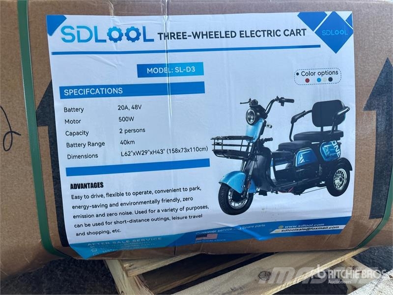 SDLOOL SL-D3 Electric Three-Wheeled Scooter (Unuse Terenska vozila