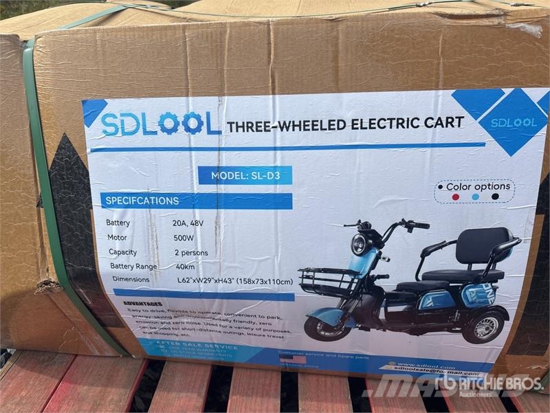 SDLOOL SL-D3 Electric Trike (Unused) Samochody osobowe