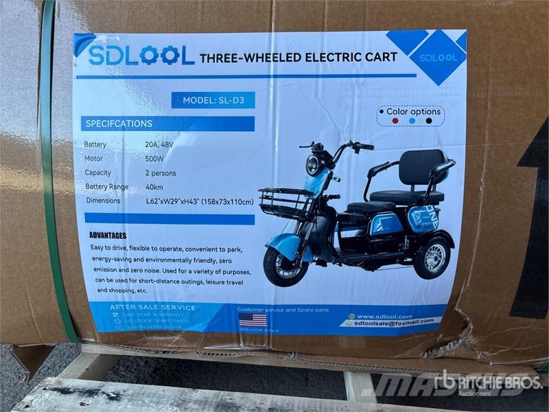 SDLOOL SL-D3 Electric Three-Wheeled Scooter (Unuse ATV-d