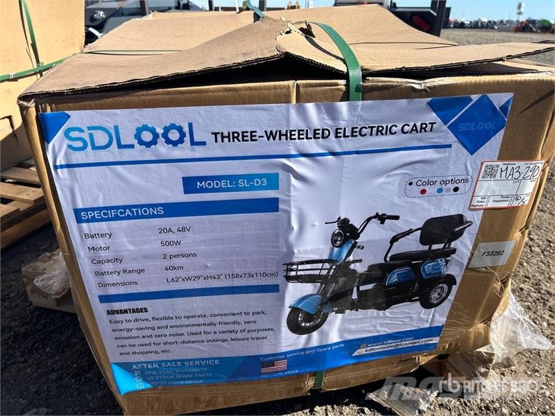 SDLOOL SL-D3 Electric Trike (Unused) سيارات