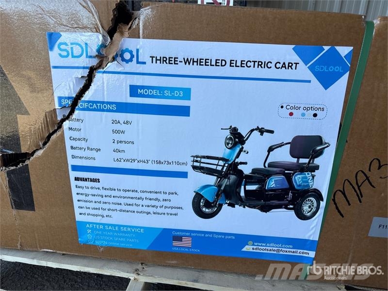 SDLOOL SL-D3 Electric Three-Wheeled Scooter (Unuse Terenska vozila