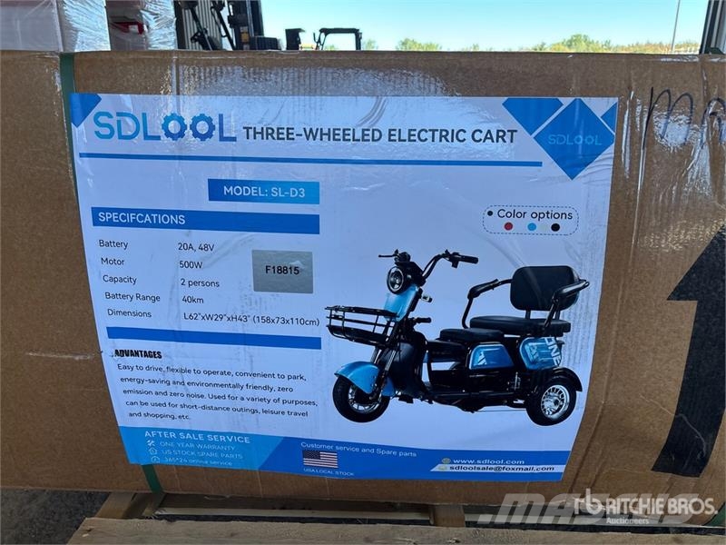 SDLOOL SL-D3 Electric Three-Wheeled Scooter (Unuse ATV-k
