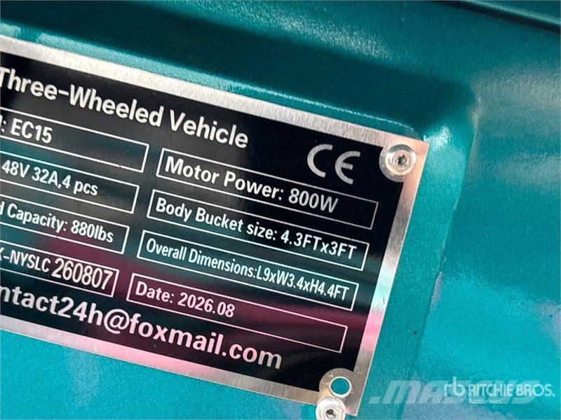 SDLOOL SL-EC15S Electric Trike (Unused) Cars