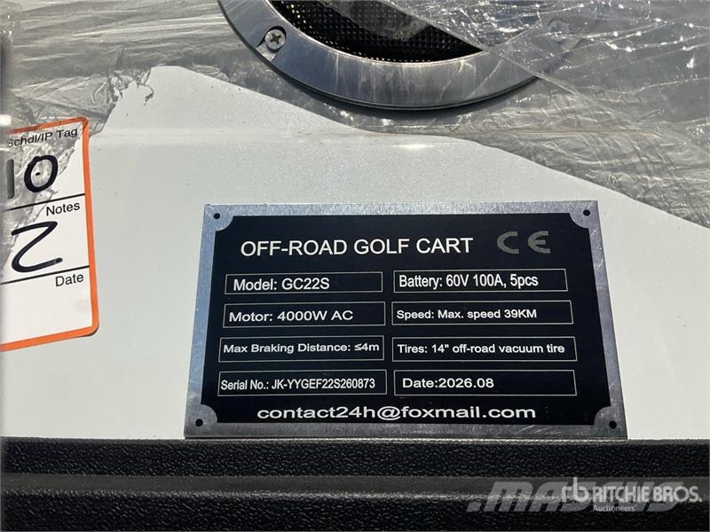  SDLOOL SL-GC22S Electric Off-Road Golf Cart (Unuse Masinute Golf