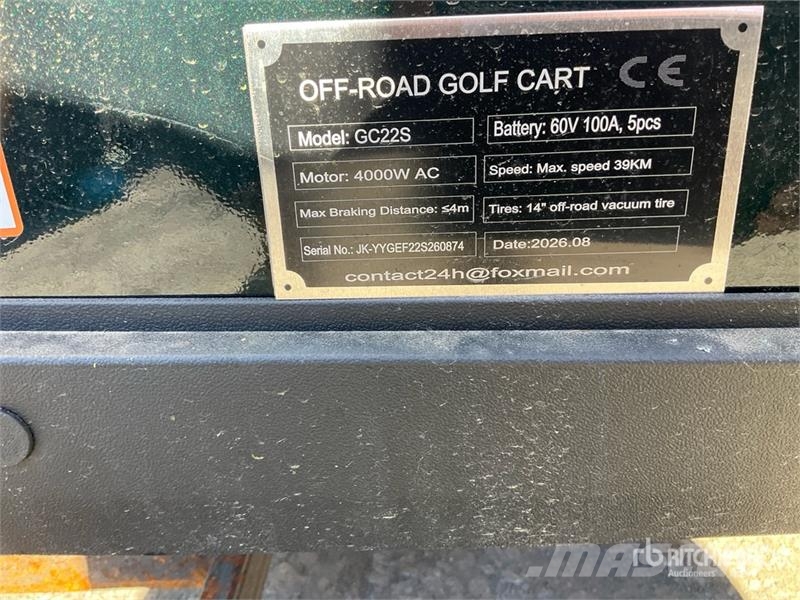  SDLOOL SL-GC22S Electric Off-Road Golf Cart (Unuse Masinute Golf