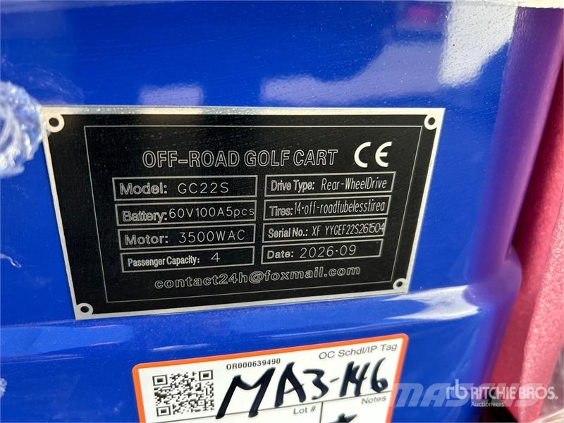  SDLOOL SL-GC22S Electric Off-Road Golf Cart (Unuse Carritos de golf