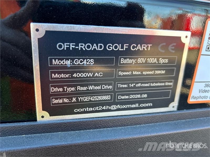  SDLOOL SL-GC42S Electric Off-Road Golf Cart (Unuse Golfwagen/Golfcart
