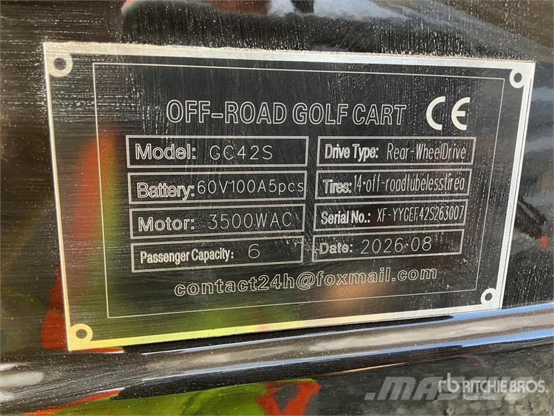 SDLOOL SL-GC42S Electric Off-Road Golf Cart (Unuse Гольф-мобілі