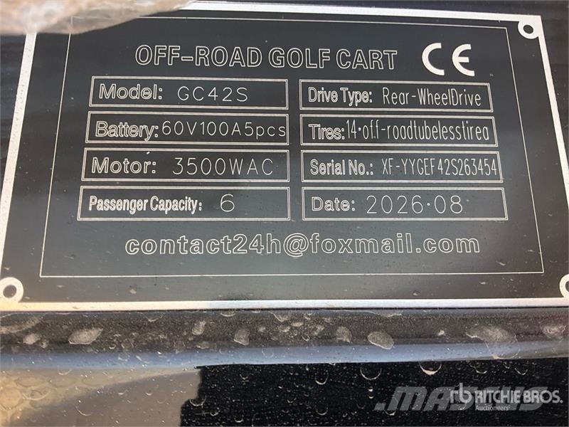 SDLOOL SL-GC42S Electric Off-Road Golf Cart (Unuse Golfkarren / golf carts
