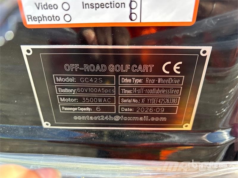  SDLOOL SL-GC42S Electric Off-Road Golf Cart (Unuse عربات الجولف