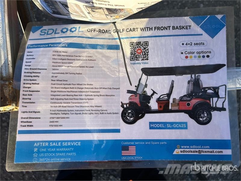 SDLOOL SL-GC42S Electric Off-Road Golf Cart (Unuse Гольф-кары
