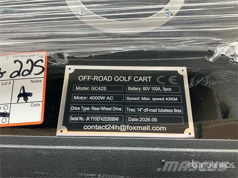  SDLOOL SL-GC42S Electric Off-Road black Golf Cart  Αμαξίδια γκολφ