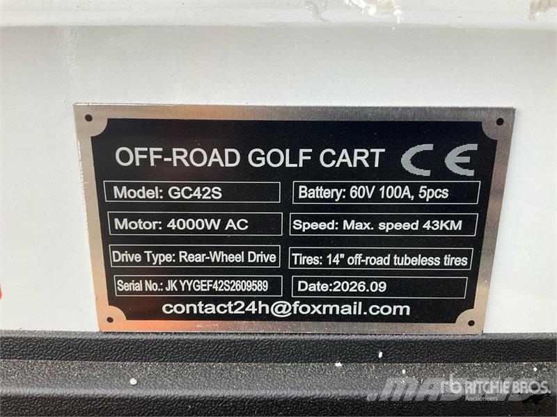  SDLOOL SL-GC42S Electric Off-Road white Golf Cart  Αμαξίδια γκολφ