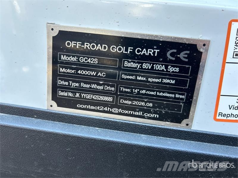 SDLOOL SL-GC42S Electric Off-Road Golf Cart (Unuse Golfwagen/Golfcart