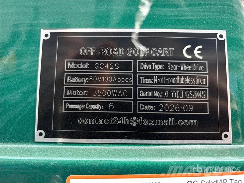 SDLOOL SL-GC42S Electric Off-Road Green Golf Cart Αμαξίδια γκολφ