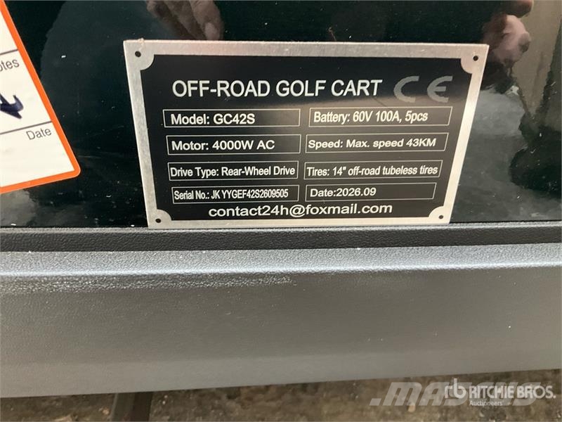 SDLOOL SL-GC42S Electric Off-Road black Golf Cart Αμαξίδια γκολφ
