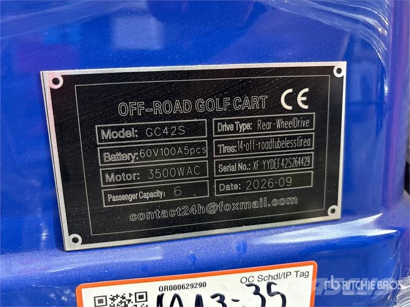  SDLOOL SL-GC42S Electric Off-Road Blue Golf Cart ( Αμαξίδια γκολφ