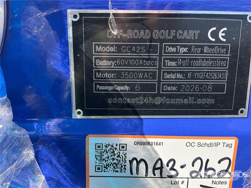  SDLOOL SL-GC42S Electric Off-Road Golf Cart (Unuse Masinute Golf