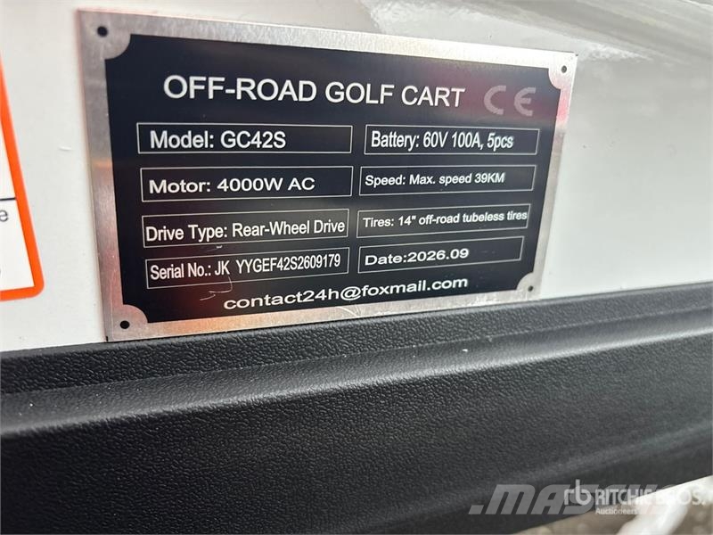  SDLOOL SL-GC42S Electric Off-Road Golf Cart (Unuse Carritos de golf