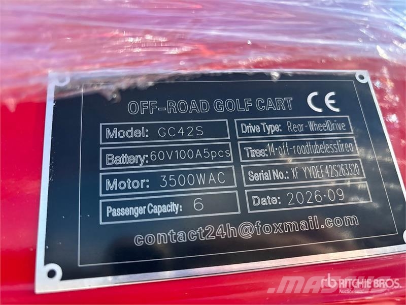  SDLOOL SL-GC42S Electric Off-Road Golf Cart (Unuse عربات الجولف