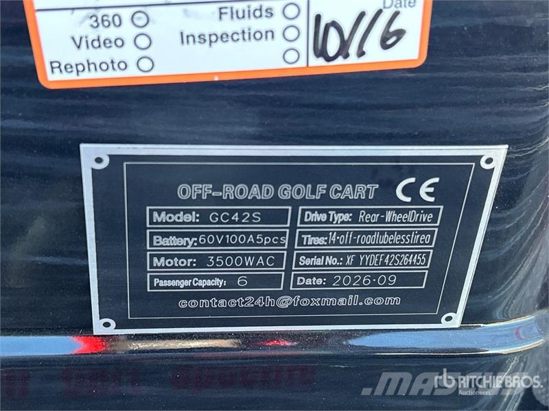  SDLOOL SL-GC42S Electric Off-Road Golf Cart (Unuse عربات الجولف