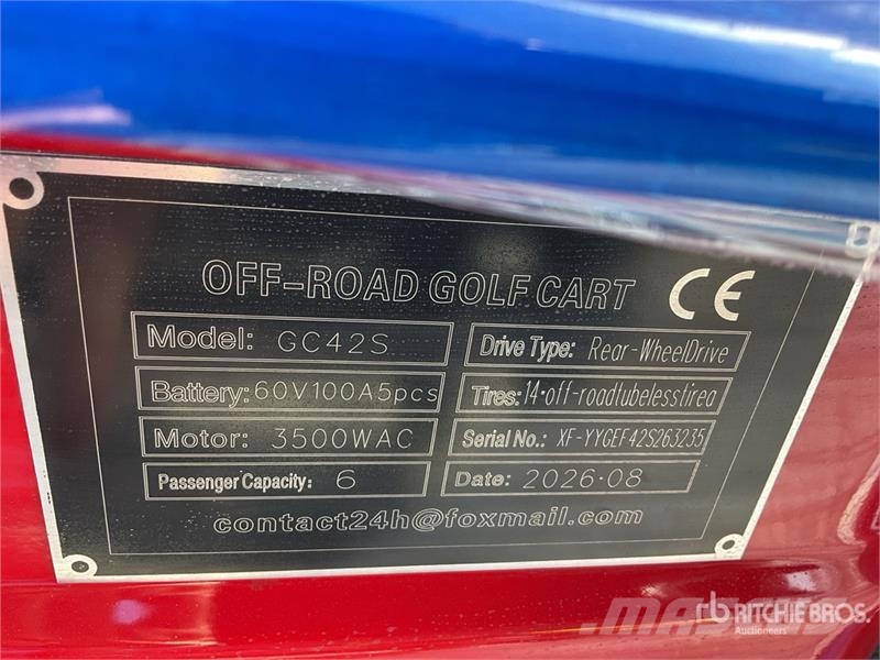  SDLOOL SL-GC42S Electric Off-Road Golf Cart (Unuse Carritos de golf