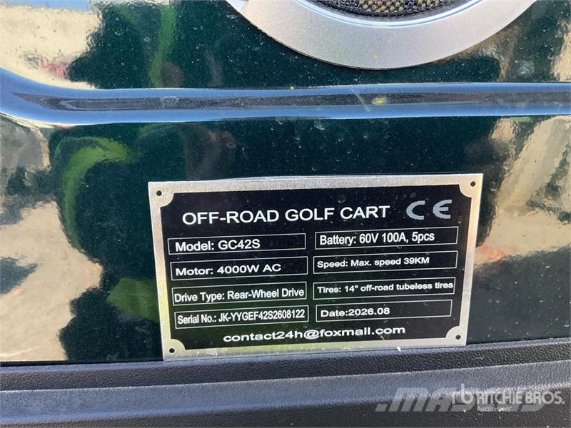  SDLOOL SL-GC42S Electric Off-Road Golf Cart (Unuse Masinute Golf