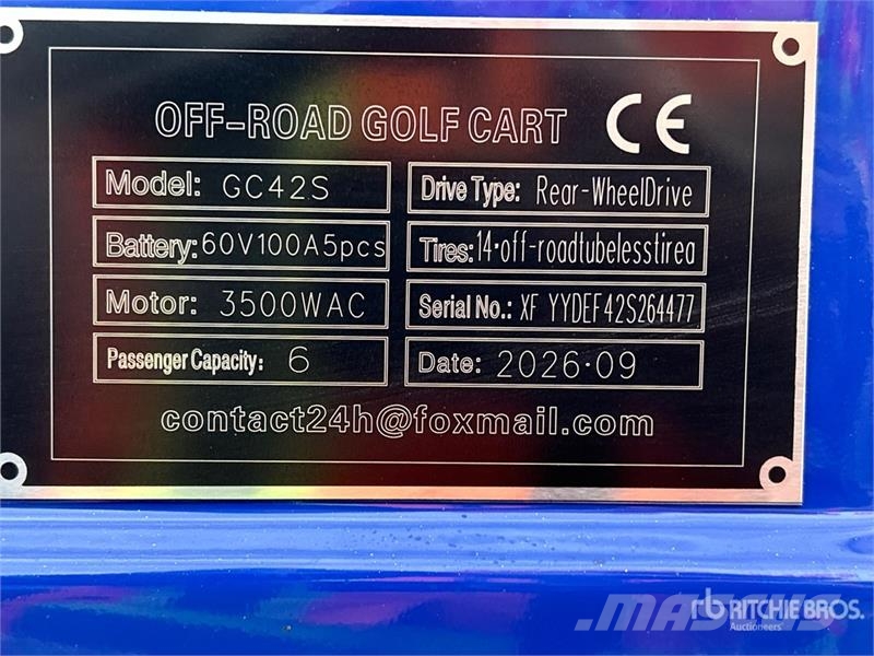  SDLOOL SL-GC42S Electric Off-Road Golf Cart (Unuse Golfikärud