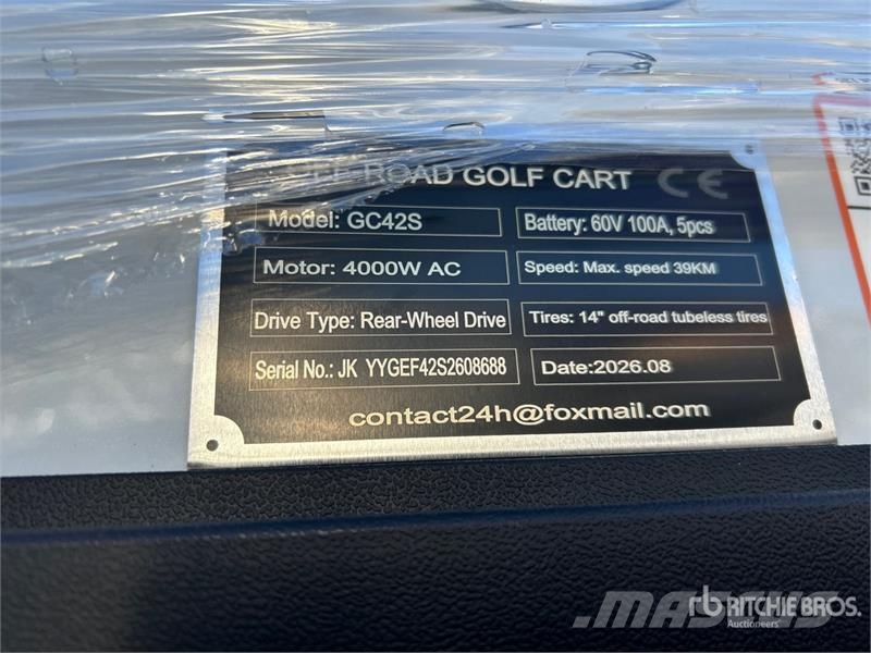  SDLOOL SL-GC42S Electric Off-Road Golf Cart (Unuse Golfwagen/Golfcart
