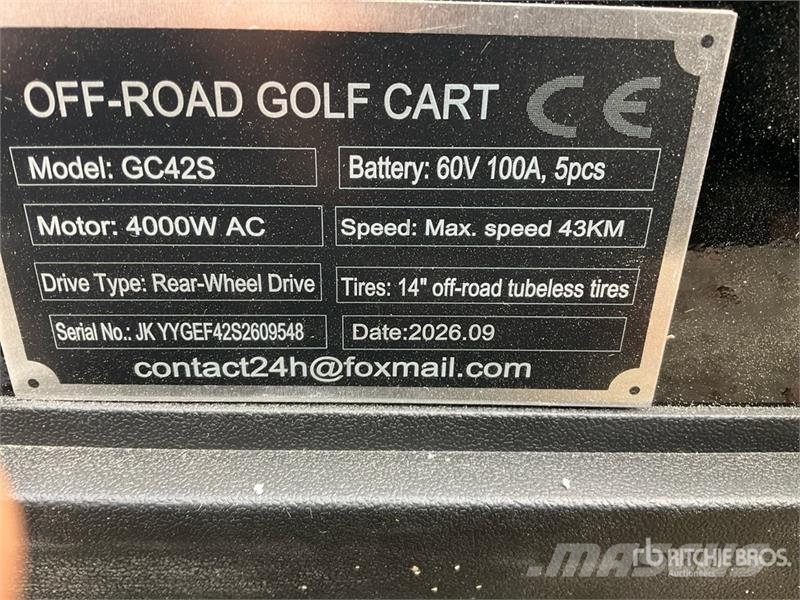  SDLOOL SL-GC42S Electric Off-Road Golf Cart (Unuse Golfwagen/Golfcart
