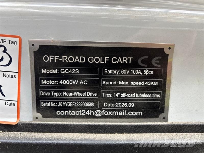  SDLOOL SL-GC42S Electric Off-Road White Golf Cart  Αμαξίδια γκολφ
