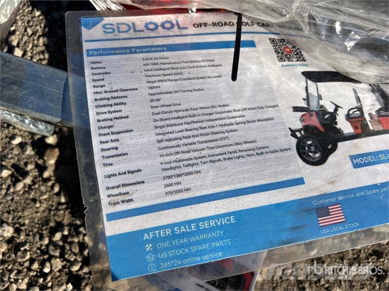  SDLOOL SL-GC42S Electric Off-Road Golf Cart (Unuse عربات الجولف