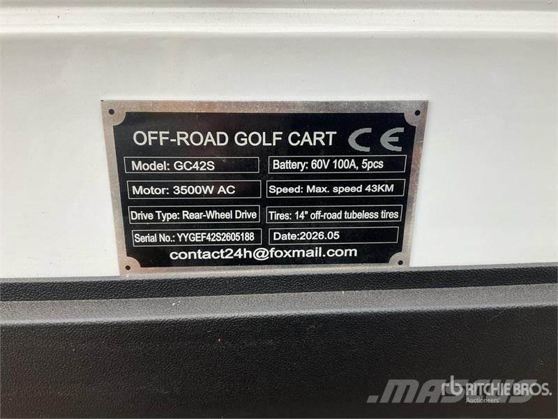 SDLOOL SL-GC42S Electric Off-Road white Golf Cart Golfwagen/Golfcart