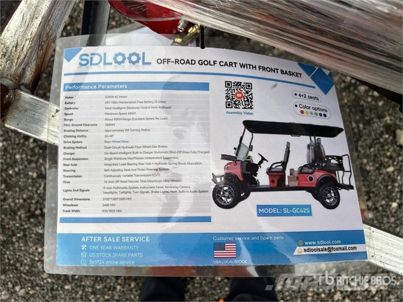  SDLOOL SL-GC42S Electric Off-Road Golf Cart (Unuse Golfikärud